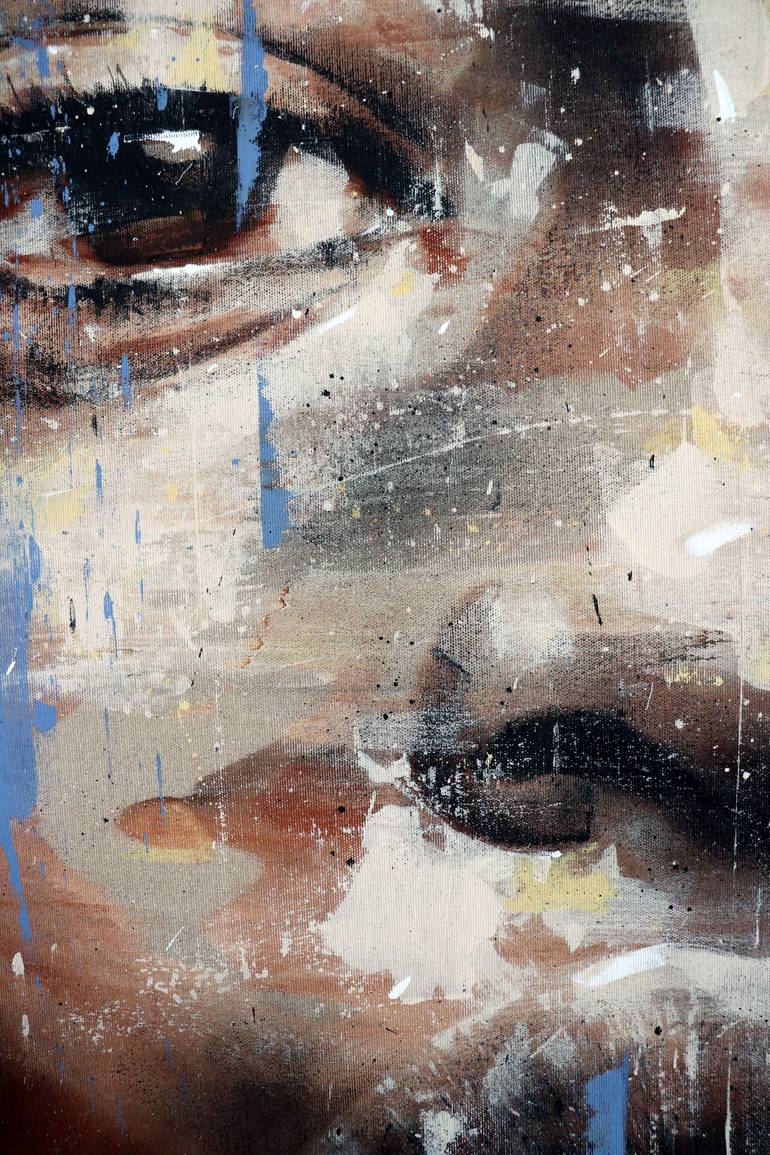 Original Expressionism People Painting by Mario Henrique