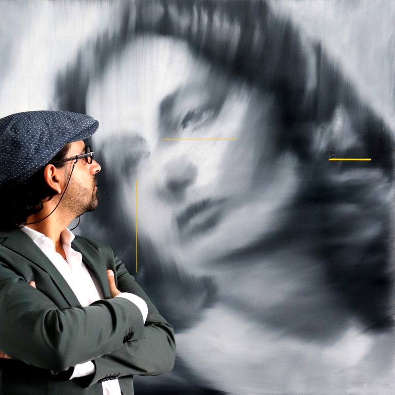 Original Expressionism People Painting by Mario Henrique