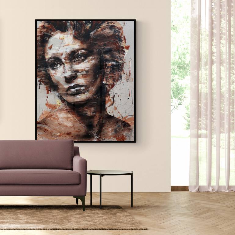 Original Expressionism People Painting by Mario Henrique