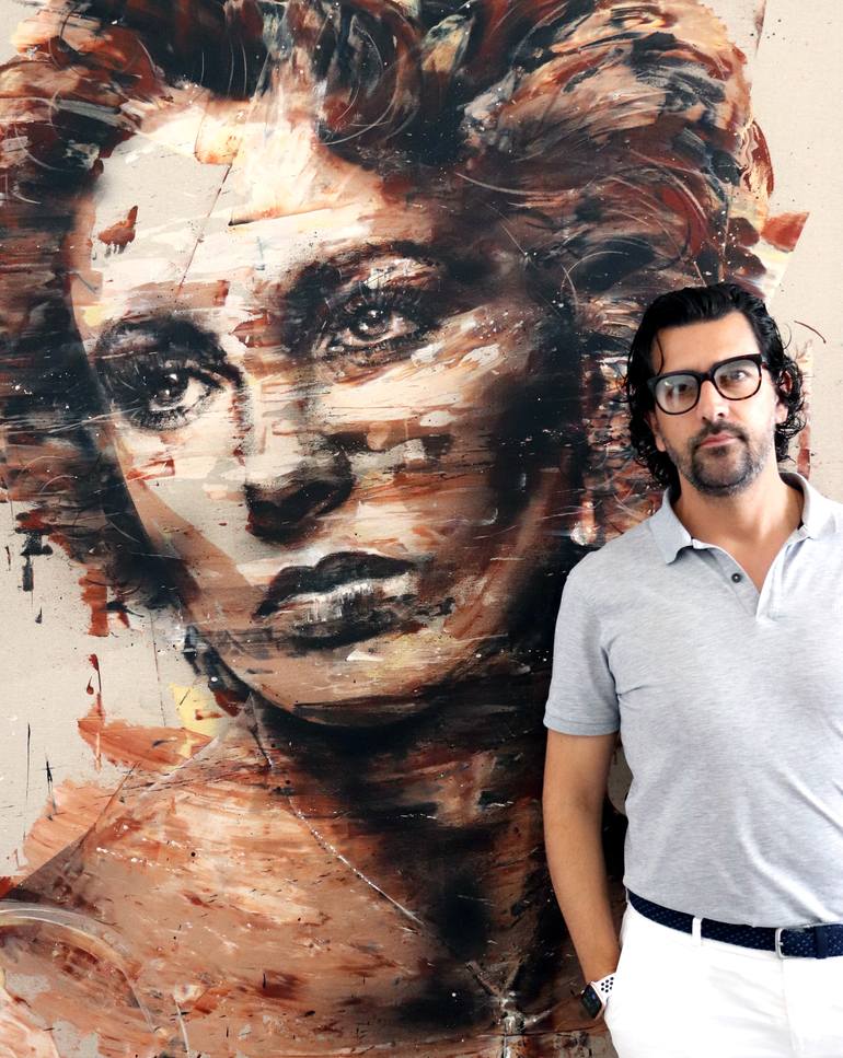 Original Expressionism People Painting by Mario Henrique