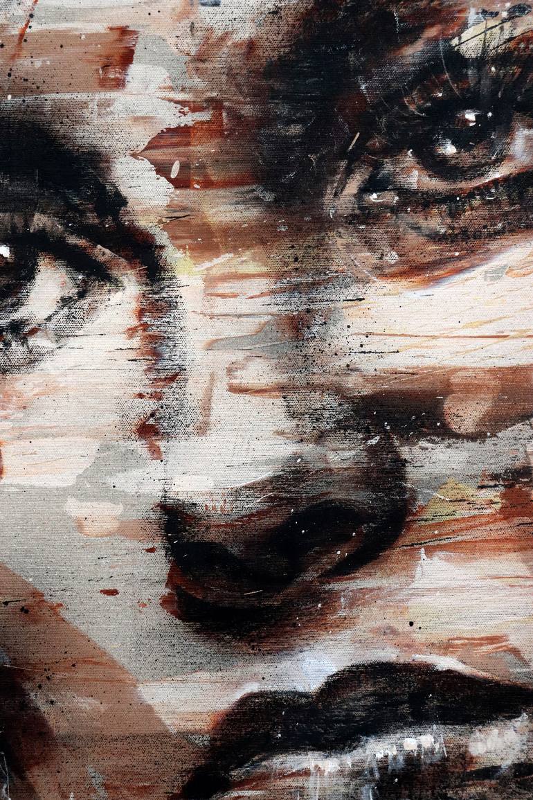 Original Expressionism People Painting by Mario Henrique