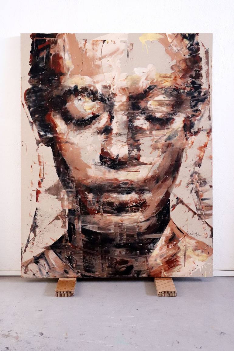 Original Figurative Portrait Painting by Mario Henrique