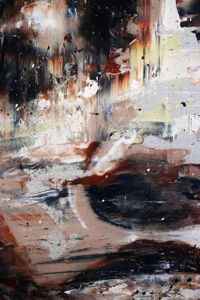 Original Expressionism People Painting by Mario Henrique