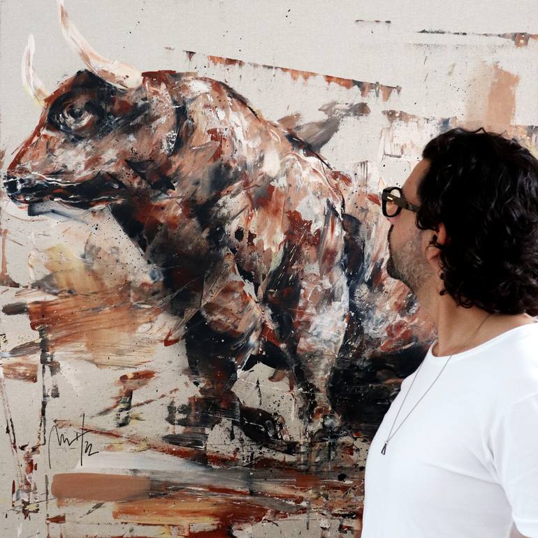 Original Expressionism Animal Painting by Mario Henrique