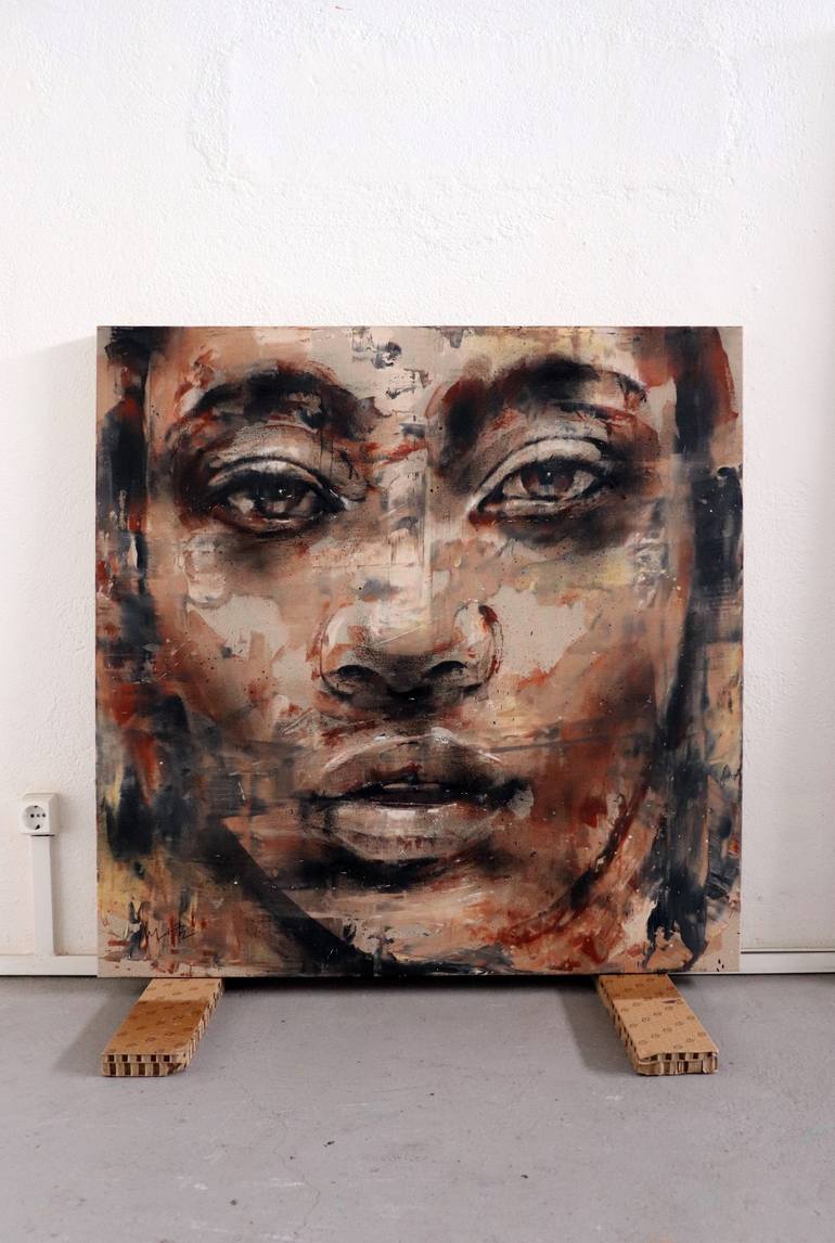 Original Figurative Portrait Painting by Mario Henrique