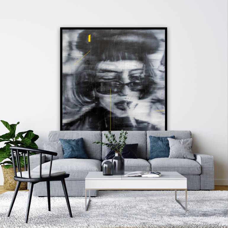 Original Expressionism People Painting by Mario Henrique