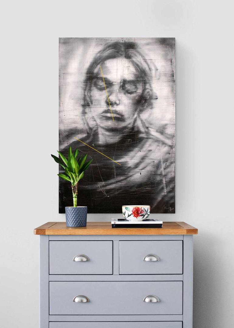 Original Expressionism People Painting by Mario Henrique