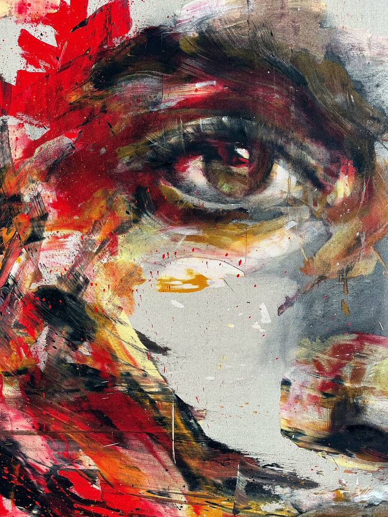 Original Expressionism People Painting by Mario Henrique