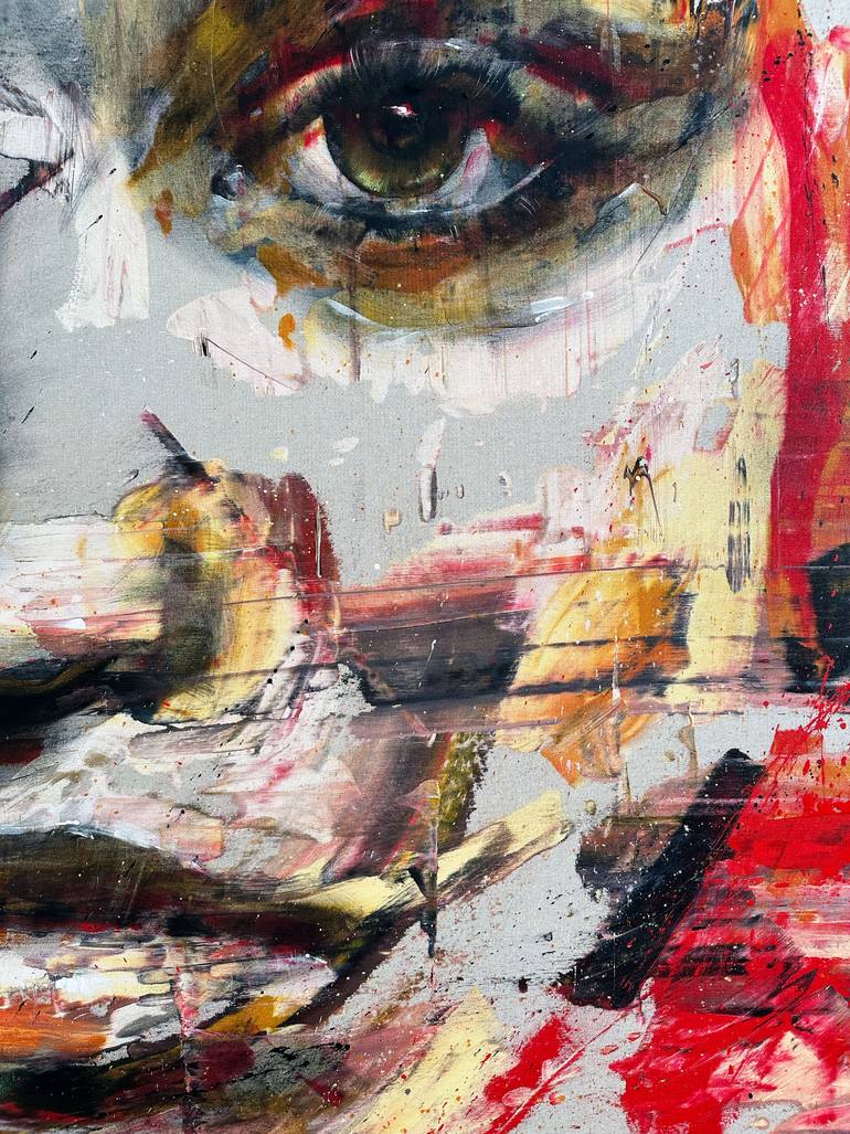 Original Expressionism People Painting by Mario Henrique