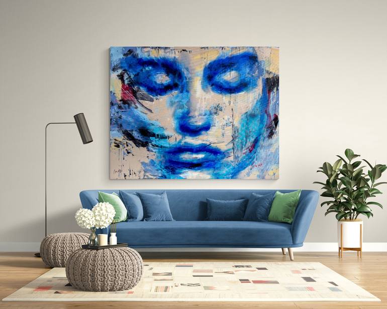 Original Expressionism Portrait Painting by Mario Henrique