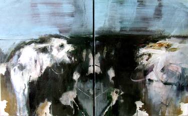 Print of Abstract Dogs Paintings by Sarah Shaw