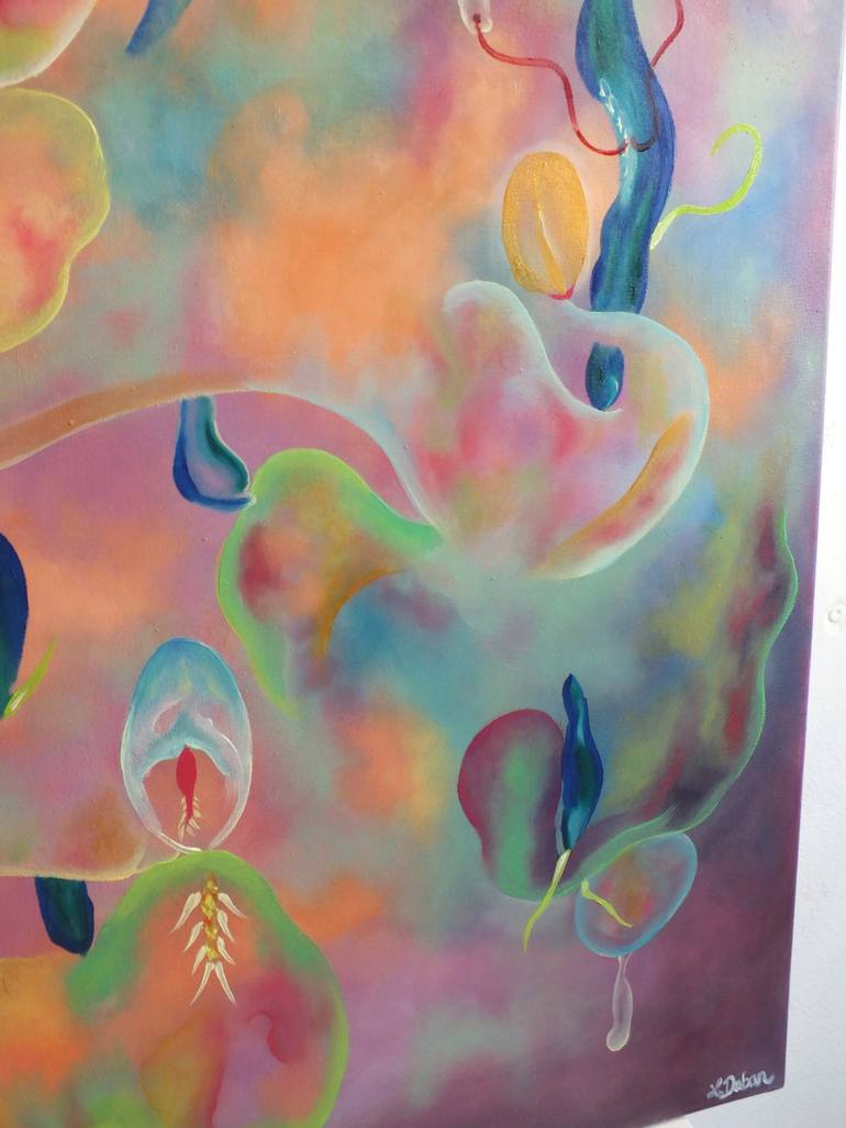 Original Contemporary Nature Painting by Lucie Duban