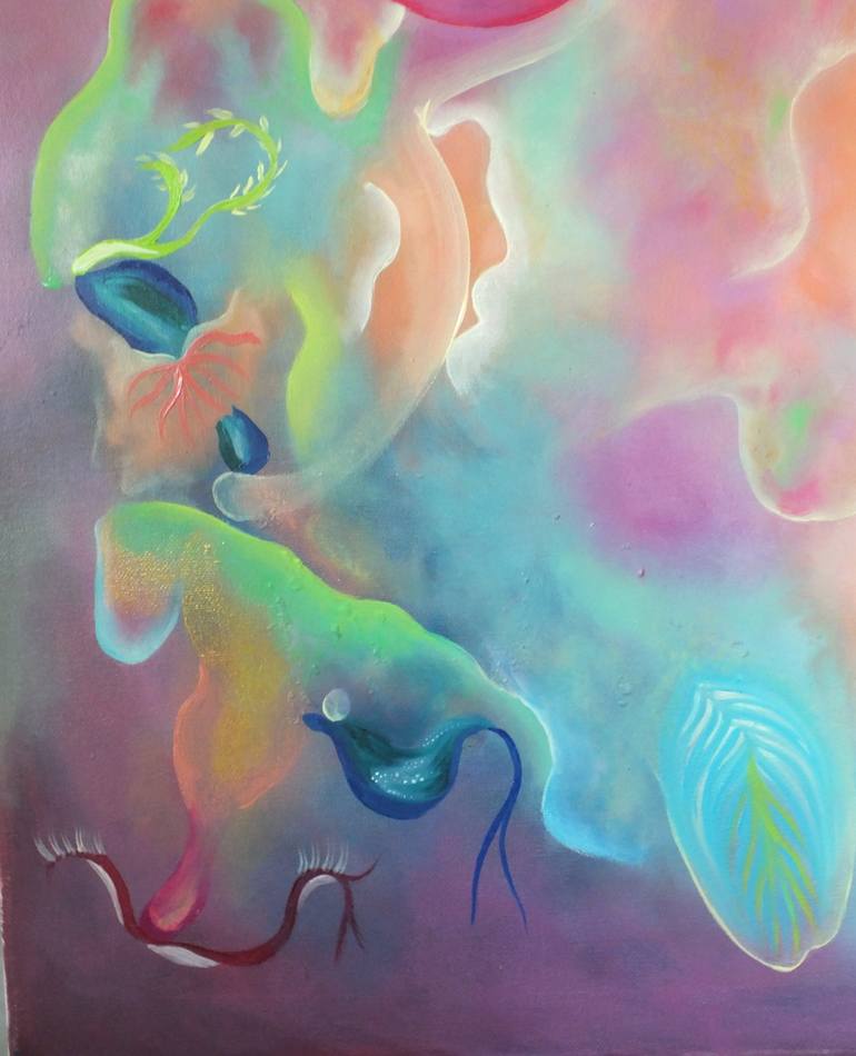 Original Contemporary Nature Painting by Lucie Duban
