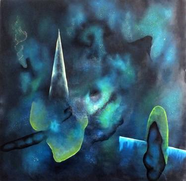 Original Abstract Outer Space Paintings by Lucie Duban
