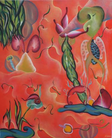 Original Surrealism Nature Paintings by Lucie Duban