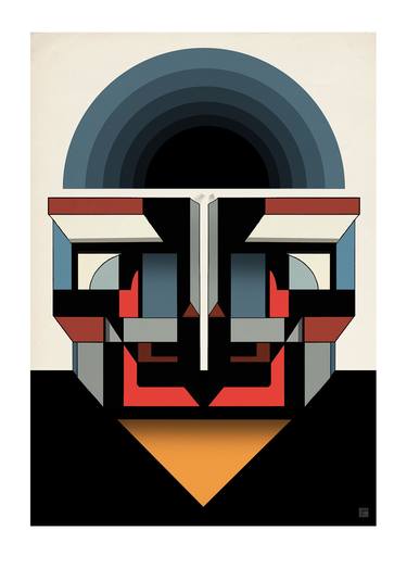 Print of Art Deco Geometric Digital by JACEK TOFIL