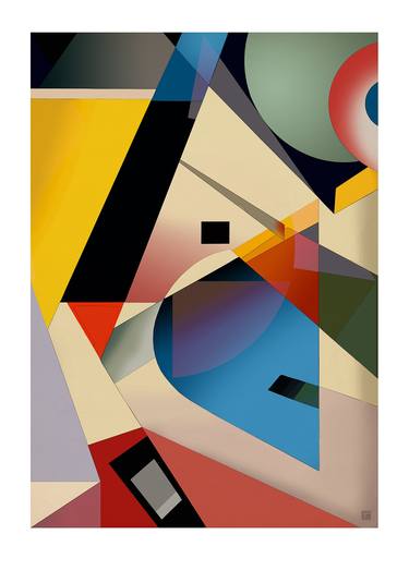 Print of Art Deco Geometric Digital by JACEK TOFIL