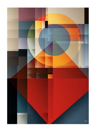 Print of Art Deco Geometric Digital by JACEK TOFIL