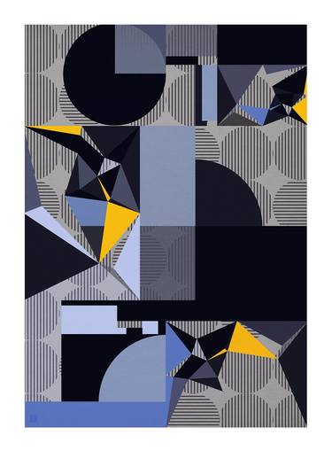 Original Abstract Geometric Digital by JACEK TOFIL