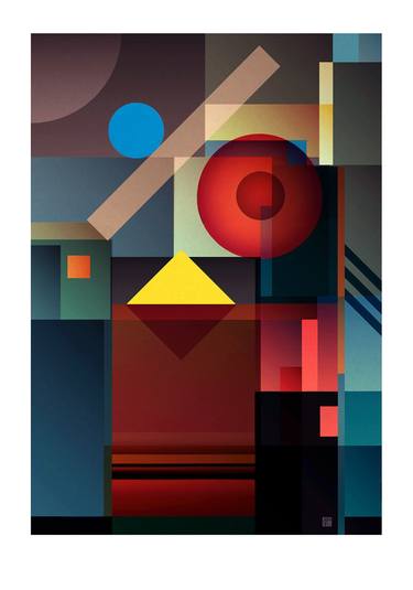 Original Art Deco Geometric Digital by JACEK TOFIL