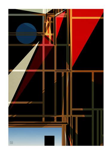 Print of Abstract Geometric Digital by JACEK TOFIL