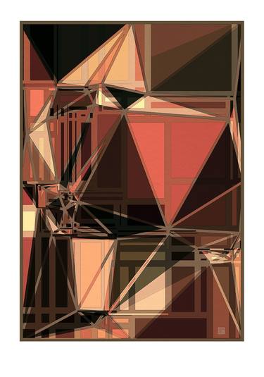 Original Abstract Geometric Digital by JACEK TOFIL