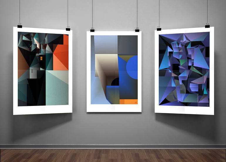 Original Art Deco Geometric Digital by JACEK TOFIL