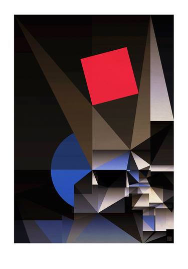 Print of Art Deco Geometric Digital by JACEK TOFIL