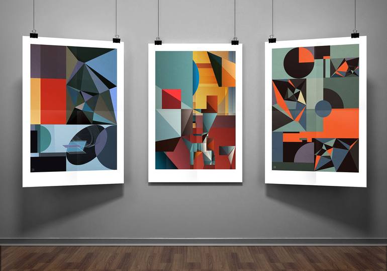 Original Bauhaus Geometric Digital by JACEK TOFIL