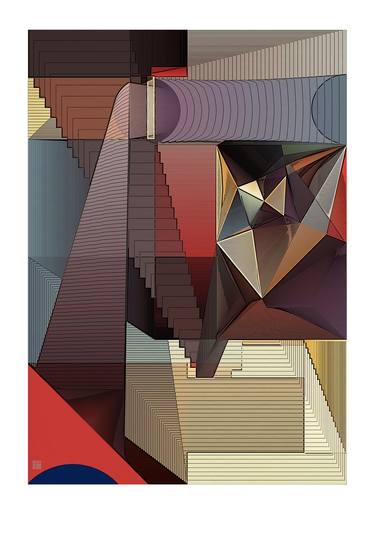 Print of Geometric Digital by JACEK TOFIL