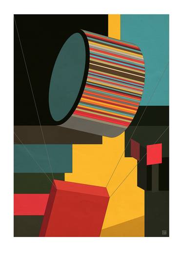 Original Art Deco Geometric Digital by JACEK TOFIL