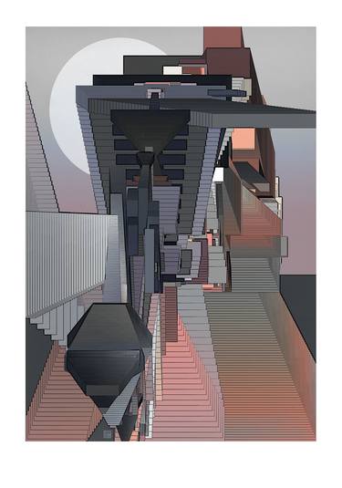 Print of Art Deco Architecture Digital by JACEK TOFIL