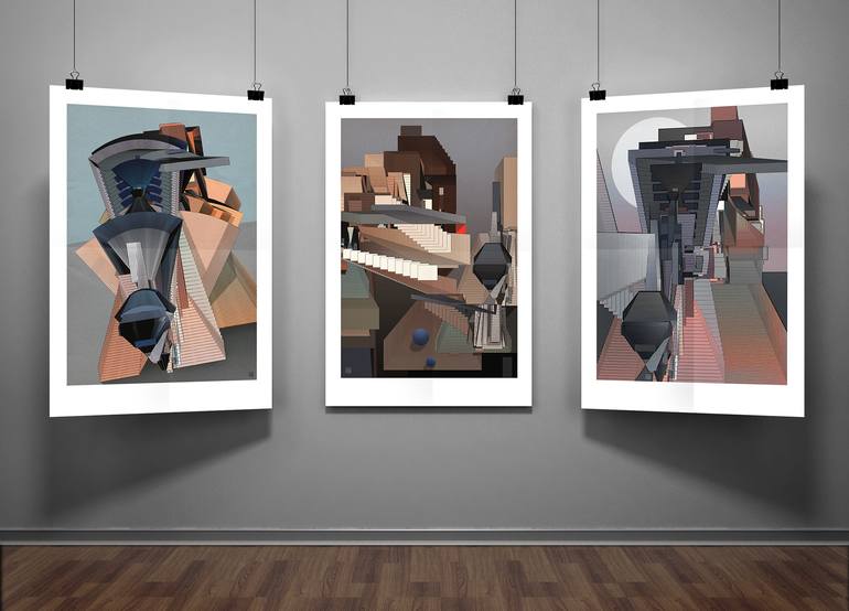 Original Geometric Architecture Digital by Jacek Tofil