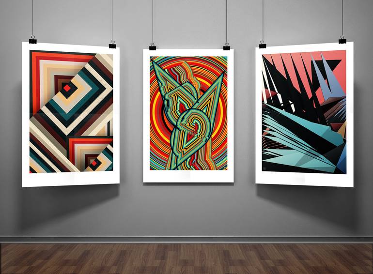 Original Bauhaus Geometric Digital by JACEK TOFIL