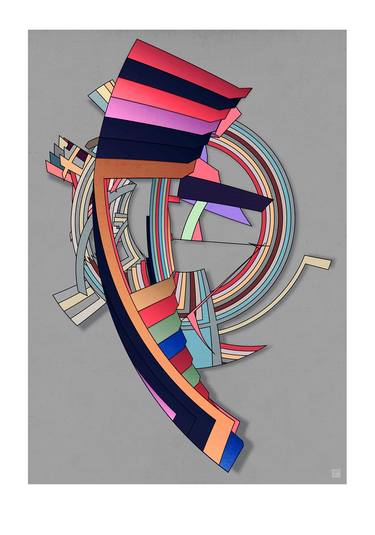 Print of Geometric Digital by JACEK TOFIL