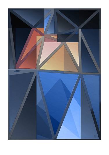 Print of Geometric Digital by JACEK TOFIL