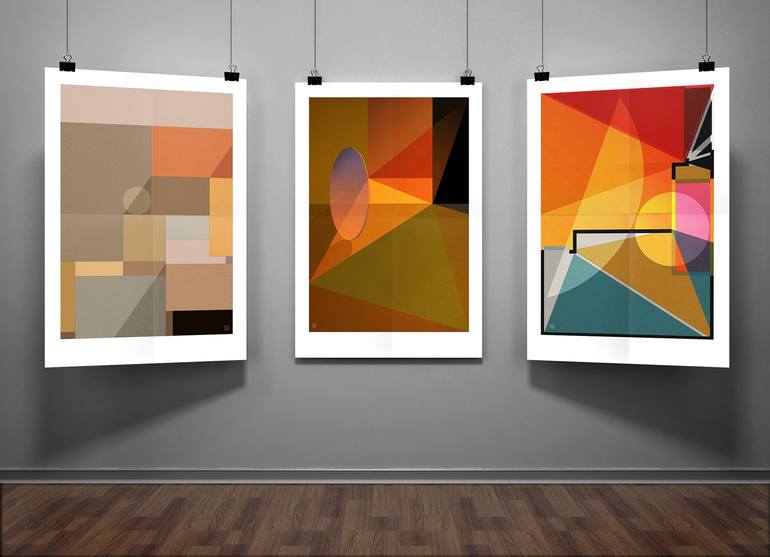 Original Art Deco Geometric Digital by JACEK TOFIL