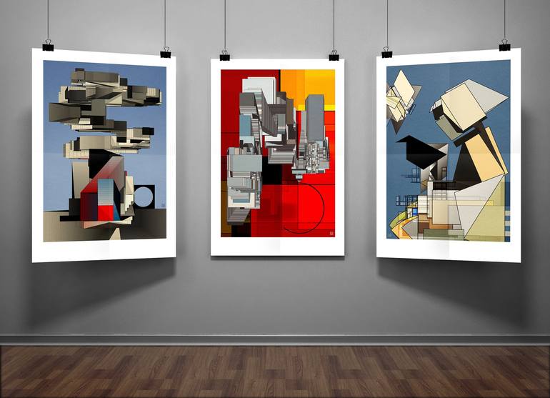 Original Bauhaus Geometric Digital by JACEK TOFIL