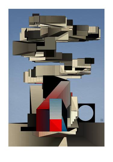 Original Cubism Architecture Digital by JACEK TOFIL