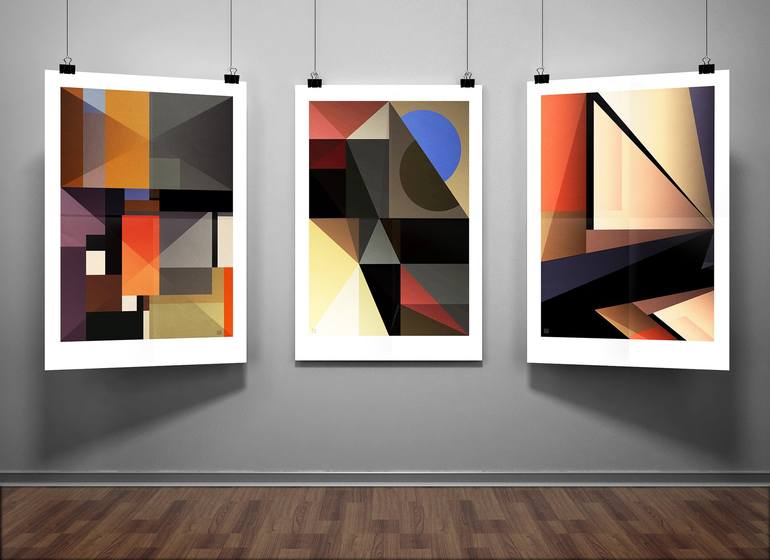 Original Art Deco Geometric Digital by Jacek Tofil