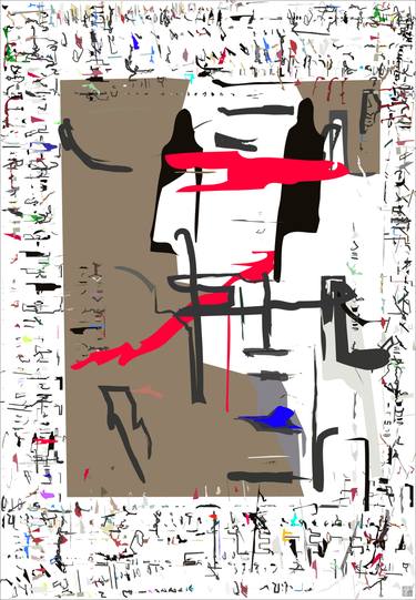 Original Expressionism Portrait Digital by Jacek Tofil