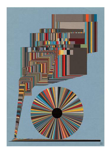 Print of Cubism Geometric Digital by JACEK TOFIL