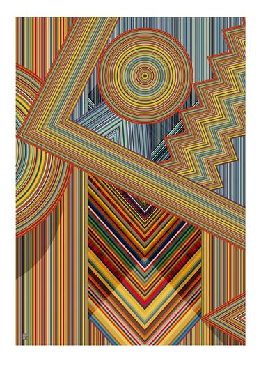 Print of Art Deco Geometric Digital by JACEK TOFIL