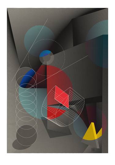 Print of Art Deco Geometric Digital by JACEK TOFIL