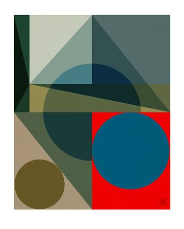 Original Abstract Geometric Digital by JACEK TOFIL