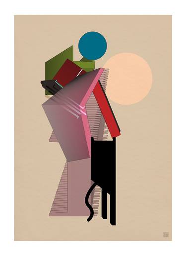 Print of Art Deco Geometric Digital by JACEK TOFIL