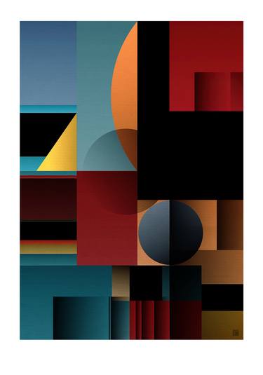 Original Art Deco Geometric Digital by JACEK TOFIL