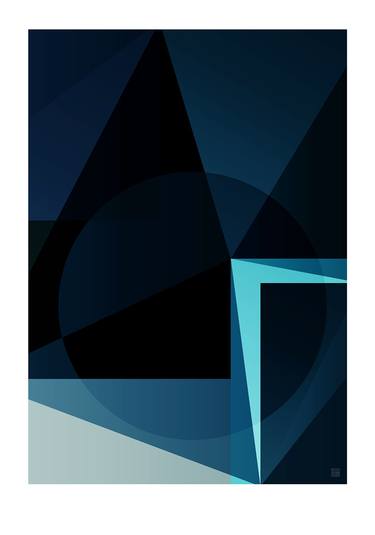 Print of Abstract Geometric Digital by JACEK TOFIL