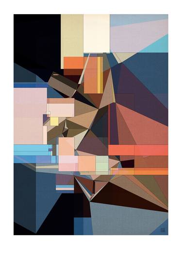 Original Cubism Geometric Digital by JACEK TOFIL