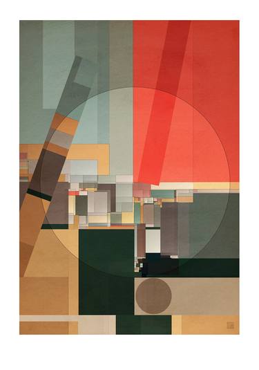 Original Art Deco Geometric Digital by JACEK TOFIL